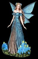 Fairy Figurine blue - Lavender Fae