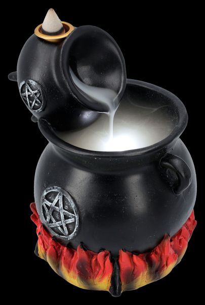 Backflow Incense Burner - Witch's Cauldron - LED