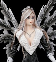 Fairy Figurine - Dark Aura with Wolf
