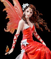 Fairy Figurine - Crimson Lili by Nene Thomas