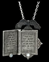 Alchemy Gothic Halskette - Poe&#39;s Raven Locket
