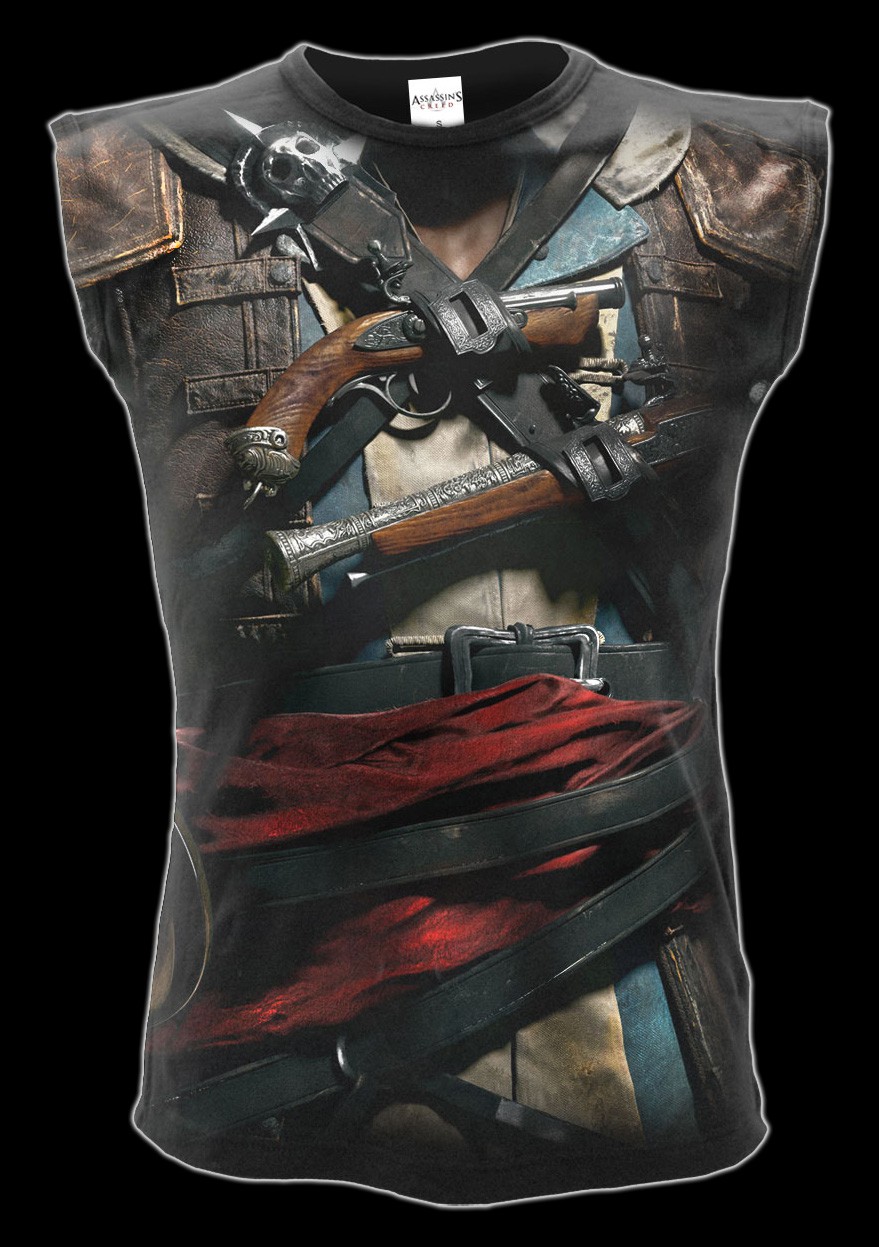 Assassins Creed Shirt ärmellos - Black Flag