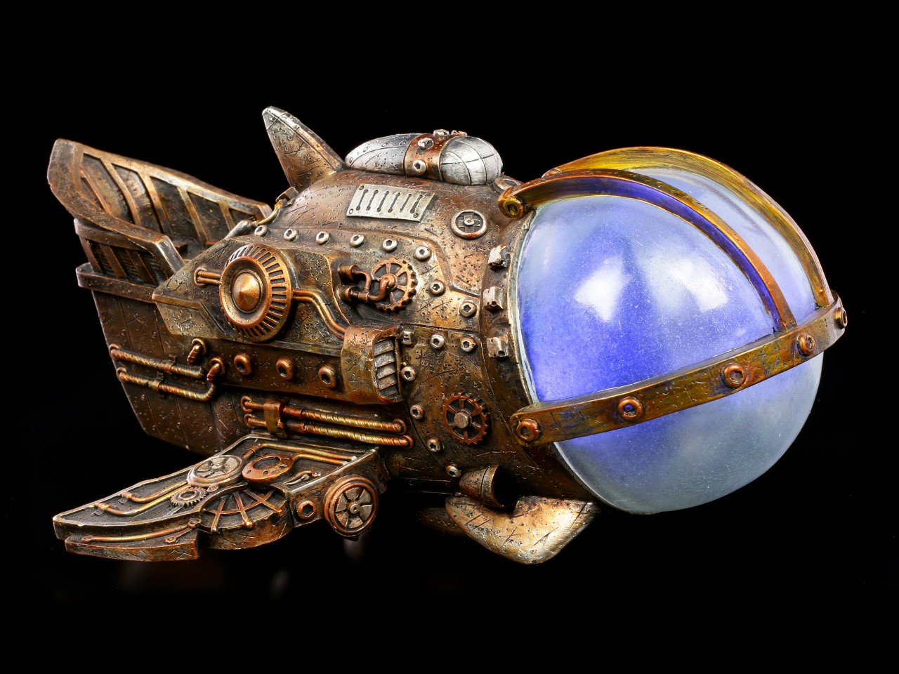 Steampunk LED Space Ship