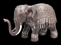 Elefanten Figuren 2er Set - Indisch braun