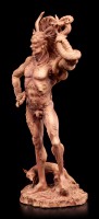 Götter Figur - Gehörnter Cernunnos - Terrakottafarben