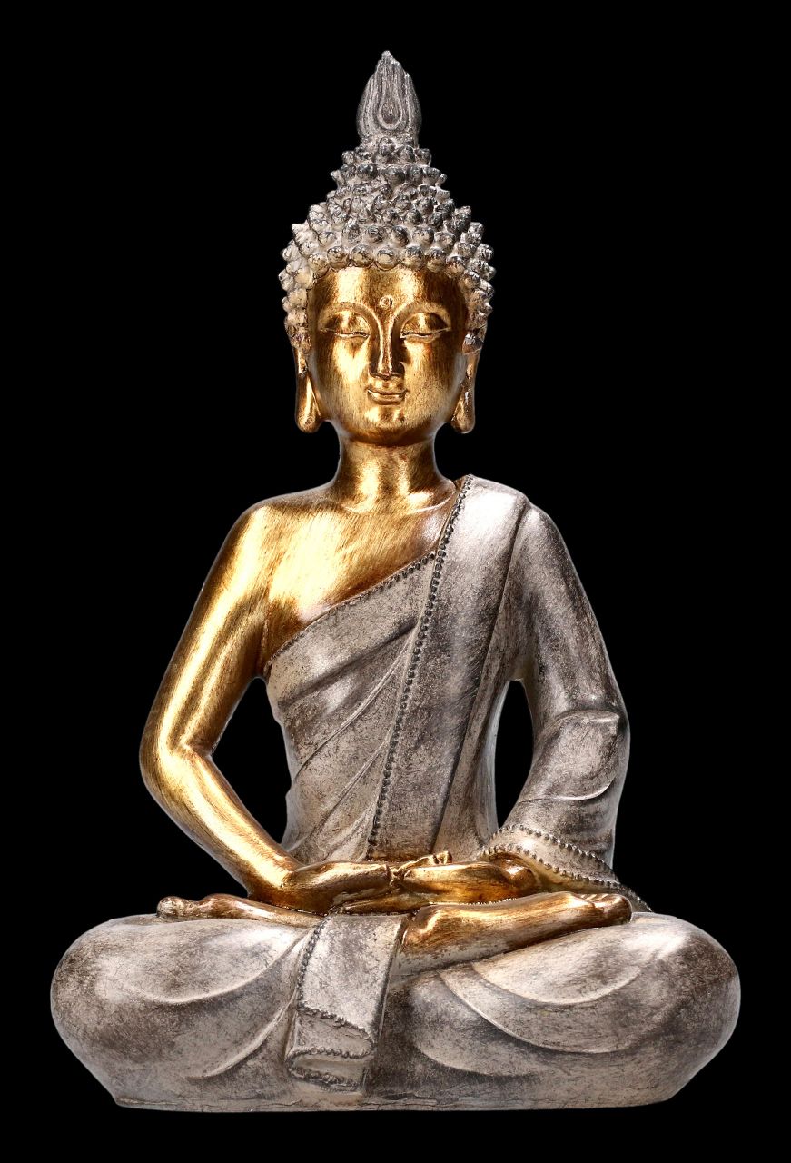 Buddha Figur goldfarben - Dhyana Mudra