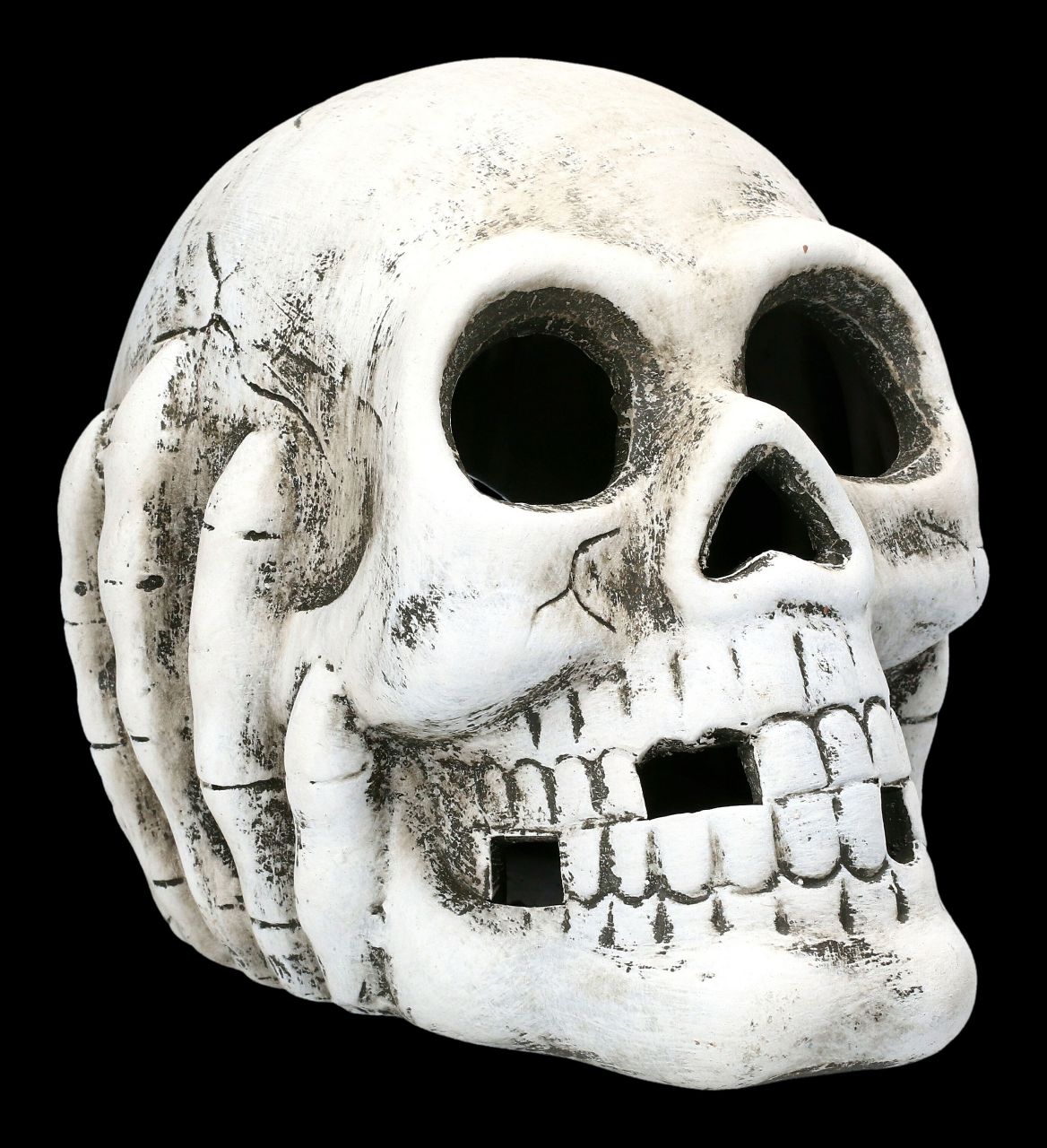 Skull with Tealight Lighting