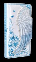 Embossed Purse - White Angel Wings