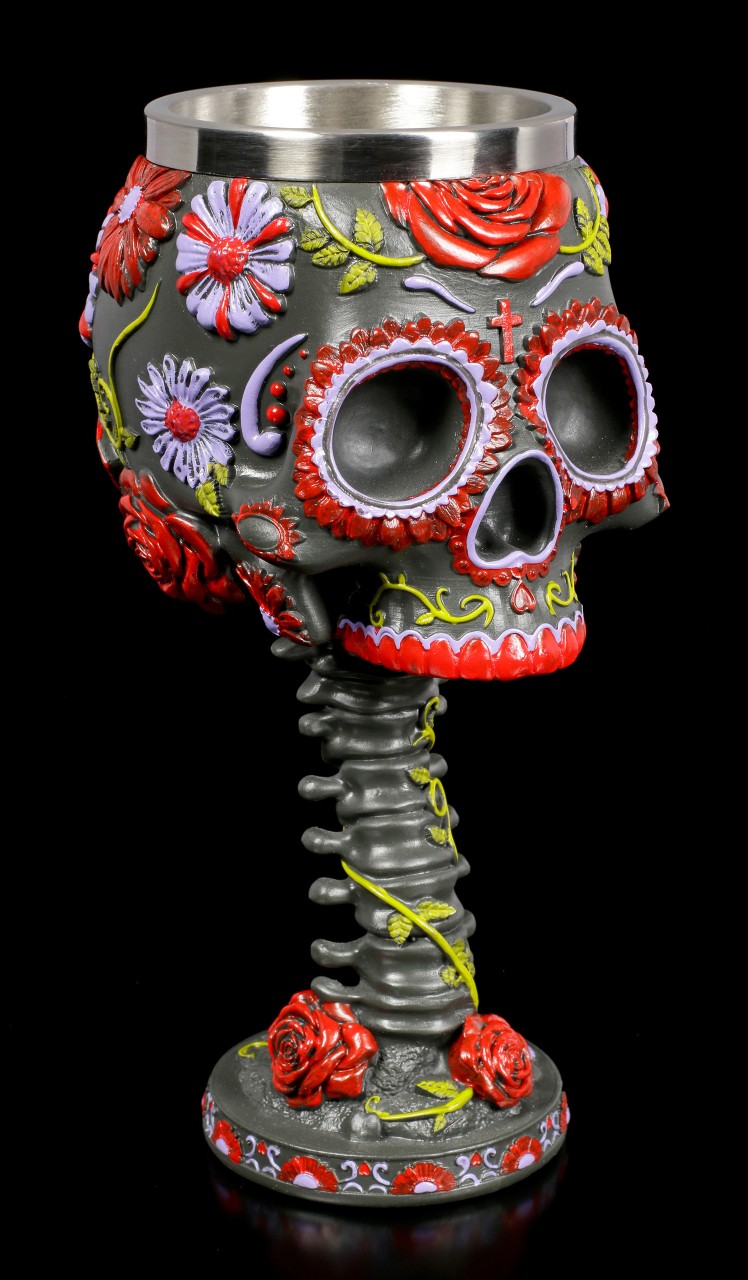 Skull Goblet - Sugar Blooms