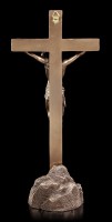 Kruzifix mit Fels - Jesus am Kreuz