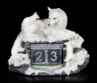 Wolf Figurine as Calendar - Mother&#39;s Watch