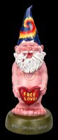 Garden Gnome Figurine - Hippie Free Love