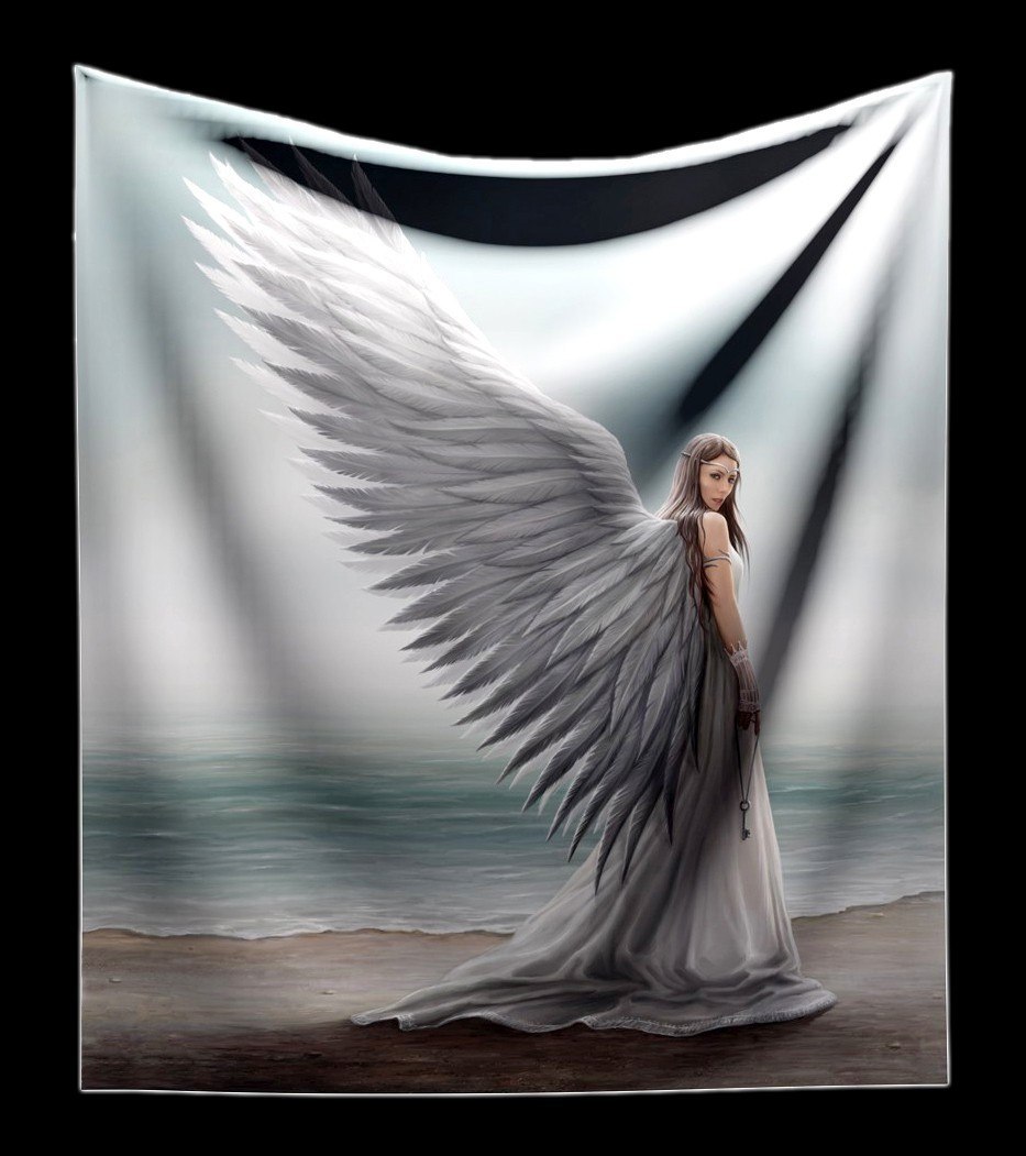 Kuschelige Decke mit Engel - Spirit Guide