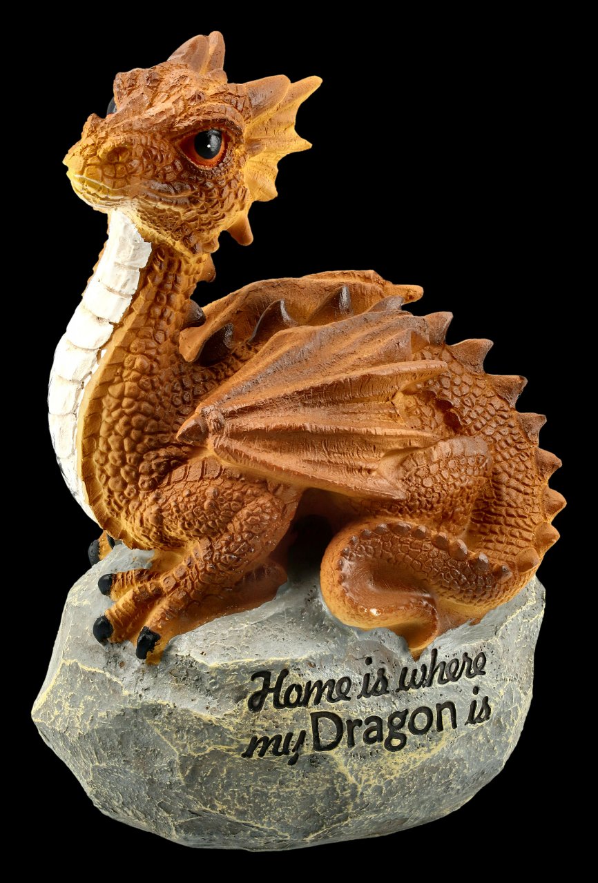 Drachen Figur - Home is where my dragon is