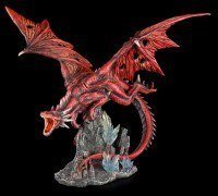 Große rote Drachen Figur - Red Fury