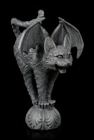 Gargoyle Cat with Bat Wings