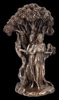 Hekate Figur - Dreifaltige Göttin vor Lebensbaum