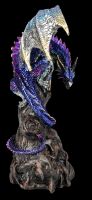 Drachenfigur blau auf Seelenbaum - Ealdwoode