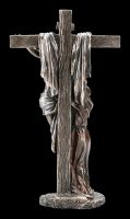 Jesus Figurine on the Cross with St. Francis