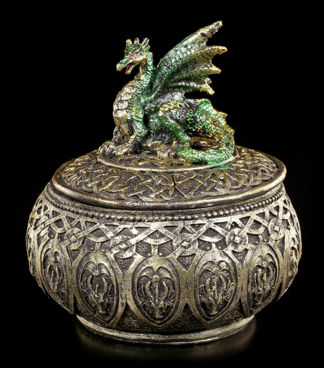 Golden Box with green Dragon