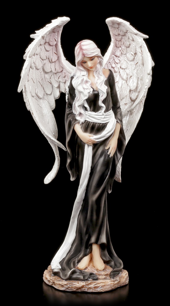 Engel Figur - Oscura im schwarzen Gewand