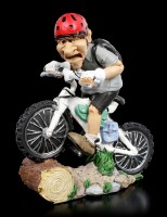 Funny Sports Figurine - Mountain Biker highly concentrated