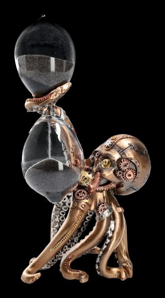 Sand Timer Steampunk Octopus - Tentacled Time Keeper