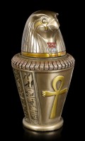 Canopic Jar - Qebehsenuef - Son of Horus - bronzed
