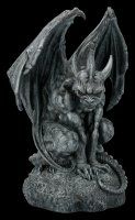 Gargoyle Figurine sitting on Stone