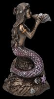 Meerjungfrauen Figur mit Muschel Trompete