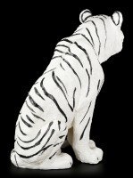 Weiße Tiger Figur - Sitzend auf dem Boden