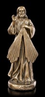 Kleine Jesus göttliche Gnade Figur - bronziert