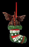 Christmas Tree Decoration - Gremlins Mohawk in Sock