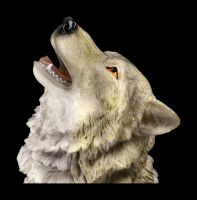 Wolf Figurine - Grey and Howling