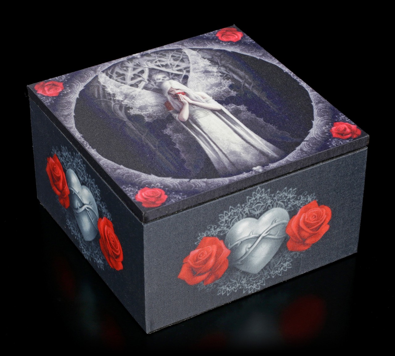 Mirror Box with Gothic Angel - Only Love Remains