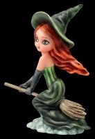 Witch Figurine - Willow Flying on Broomstick
