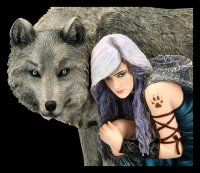 Wolf Figurine - Protector by Anne Stokes - limited