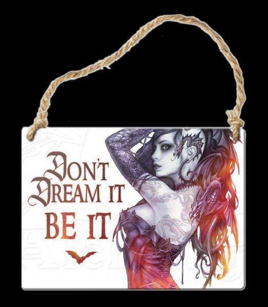 ALCHEMY ENGLAND Gothic Steampunk Witch METAL PLAQUE/ SIGN All the Cool People..