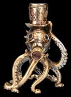 Kraken Figurine - Steampunk Octopus with Gas Mask