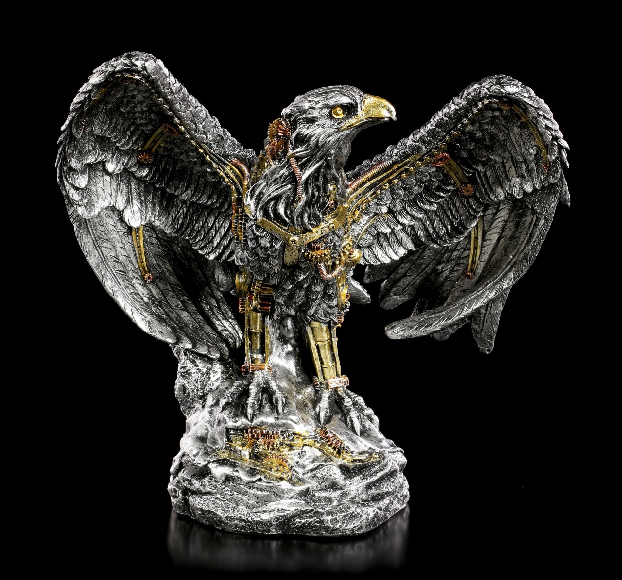 Steampunk Eagle Figurine - Mechanic Guardian