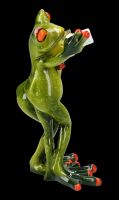 Funny Frog Figurine - Lovers Selfie