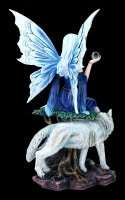 Fairy Figurine - Talanoa with Wolf