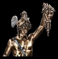 Perseus Figur auf Säule mit Medusenhaupt XL