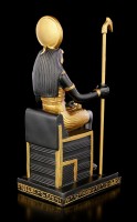 Horus Figurine on Throne with Scepter