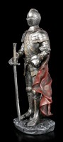 Ritter Figur mit rotem Umhang und Schwert