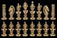Chess Figurines Roman Busts - Metal