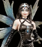Fairy Figurine - Isadra with white Dragon