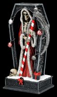 Sensenmann Weihnachtsfigur im Sarg - Merry Cryptmas