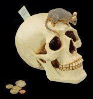 Money Bank - Skull with Mouse