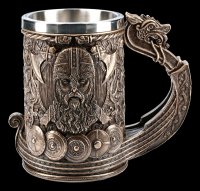 Viking Tankard - Drakkar bronzed